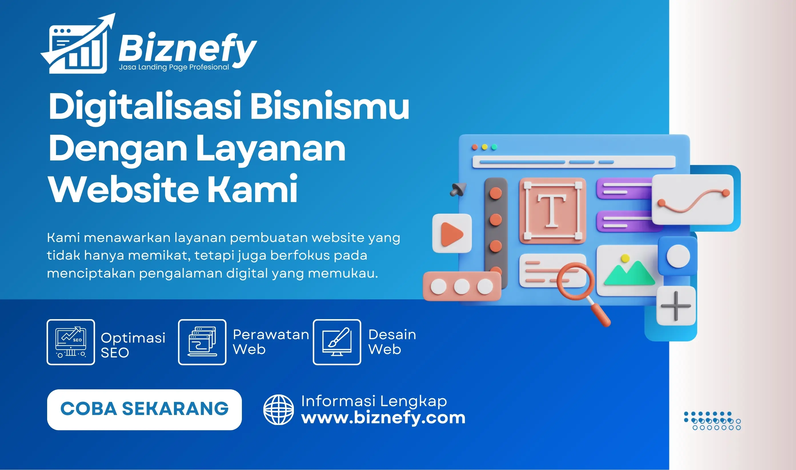 Buat Landing Page Sesuai Brand